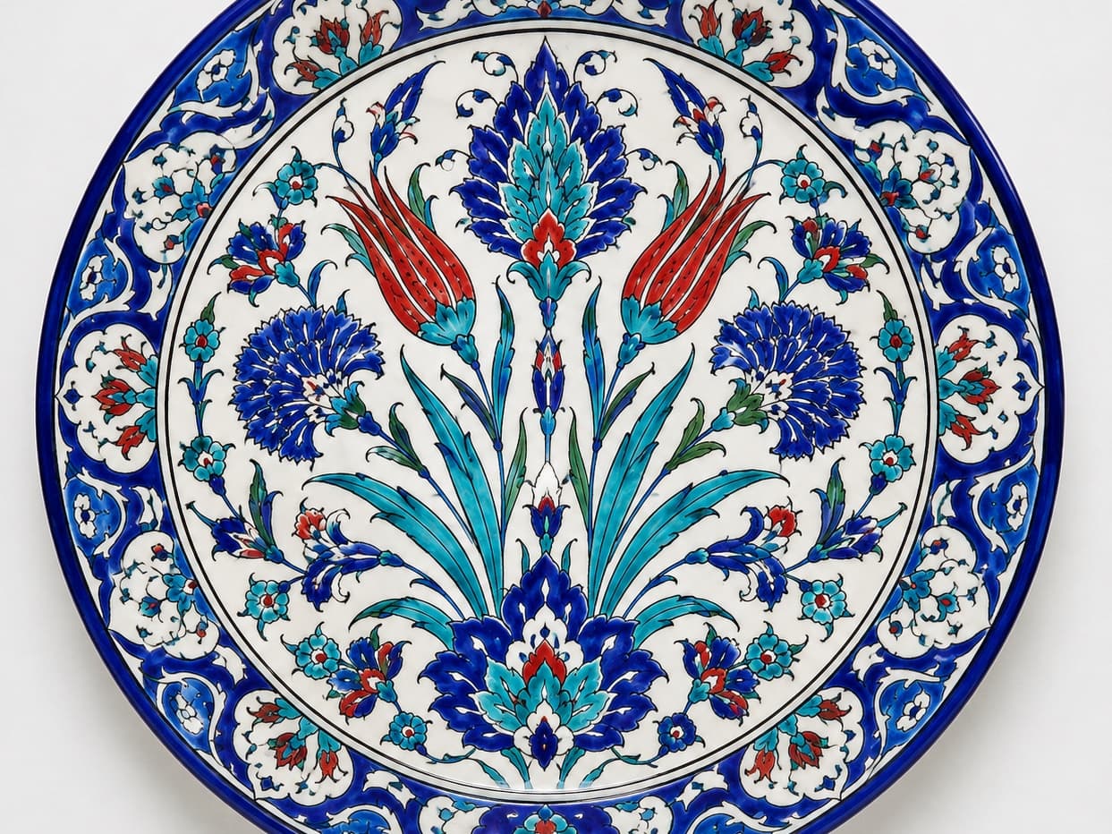 Çini tabak boyama